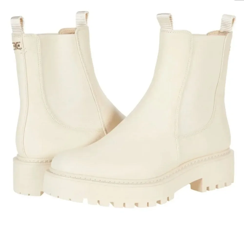 NEW Sam Edelman Women’s Laguna Boots Color Ivory $170